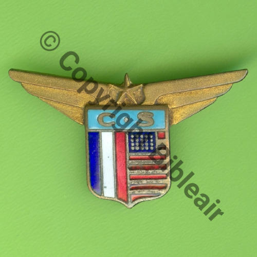 FAFL CORPS AERIEN Service Specialise 1eCA  A.AUGIS LYON 1Lig Bol allonge coupe en longueur Dos lisse embouti Cde Mai45 Archives AUGIS S&T 173  Src.Y.GENTY 174Eur(x2) 